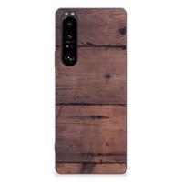 Sony Xperia 1 III | Bumper Hoesje | Old Wood - thumbnail