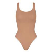 Zero feel body 2.0 naadloos - Invisible body dames - Onzichtbare bodysuit zonder mouwen - Brede bandjes - S - Beige- Corrigerend ondergoed - S- - thumbnail