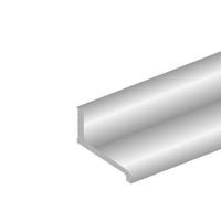 Ellen lekdorpelprofiel - ALD A125 - 25x12x2500mm - aluminium - thumbnail