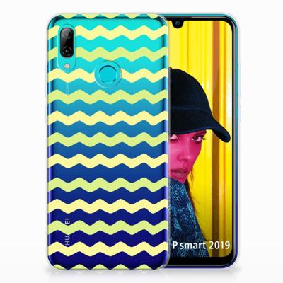 Huawei P Smart 2019 | TPU bumper | Waves Yellow Huawei P Smart 2019 | TPU bumper | Waves Yellow