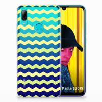 Huawei P Smart 2019 | TPU bumper | Waves Yellow - thumbnail