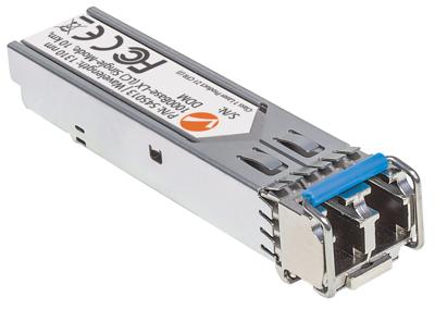 Intellinet 545013 Gigabit SFP Mini-GBIC transceiver voor LWL-kabels (1000Base-LX (LC) singlemode-poort 10 km)