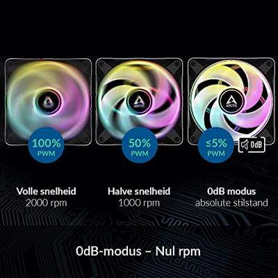 ARCTIC P12 PWM PST A-RGB, 3 stuks case fan