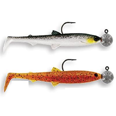 Westin BullTeez 9,5 cm Rigged with 7 gr 4/0 Jig 2st. Clear Water Mix 6