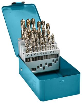 Makita Accessoires Metaalborenset | 25-delig | HSS-G - D-54031 Makita Accessoires Metaalborenset | 25-delig | HSS-G - D-54031