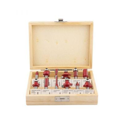 Bovenfreesset 12-delig houten box Bovenfreesset 12-delig houten box