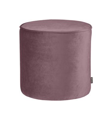 WOOOD Poef 'Sara' Hoog, Velvet, kleur Warm Lila
