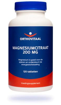 OrthoVitaal Magnesium citraat 200mg 120 Tabletten OrthoVitaal Magnesium citraat 200mg 120 Tabletten
