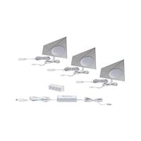 Paulmann CC Start Trigo Onderbouwlamp Set van 3 stuks 2.10 W Warmwit Nikkel - thumbnail