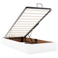 Bedframe zonder matras 90x190 cm kunstleer wit - thumbnail