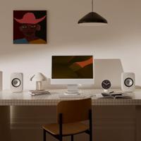 KEF LSX II LT Wireless-boekenplankluidsprekers | Muziek | Tv en Home Cinema | Gamen | HDMI ARC | USB-C | Bluetooth | AirPlay 2 | Chromecast | Spotify (Wit) - thumbnail