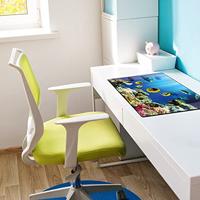 Kangaro K-0014D115 Bureauonderlegger PP 38x58cm Dessin Aquarium - thumbnail