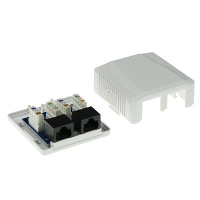 ACT FA5002 Modulair Ppbouwdoos Unshielded 2-voudig CAT5E
