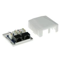 ACT FA5002 Modulair Ppbouwdoos Unshielded 2-voudig CAT5E - thumbnail