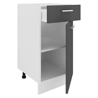 VCM Keukenkast of frontpaneel Esilo (keukenkast, Wit/antraciet, 1 Tür/1 Schublade) - thumbnail