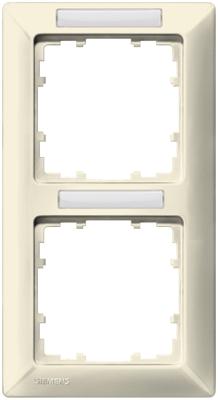 Siemens 5TG25822 Frame 2-voudig Delta Wit Schakelmateriaal 1 stuk(s)