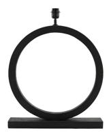 Light & Living Tafellamp 'Tinar' Mangohout, 64cm, kleur Mat Zwart (excl. kap) - thumbnail