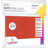 Gamegenic - Sleeves Matte Prime Red (100 Sleeves) - thumbnail