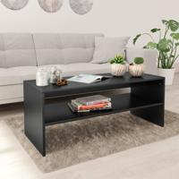 vidaXL Salontafel 100x40x40 cm spaanplaat zwart - thumbnail