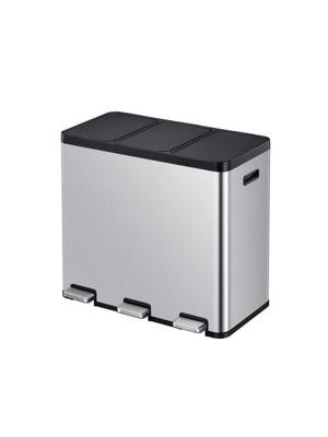 Pedaalemmer eko essential recycler 3x20liter rvs Pedaalemmer eko essential recycler 3x20liter rvs