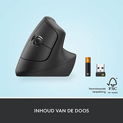Logitech Lift verticale muis grijs - thumbnail