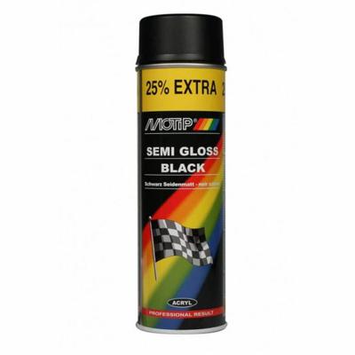 Falko Import & Export Zwart zijdeglans, bus 500 ml. motip