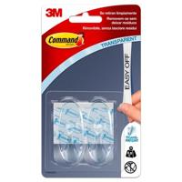 Haak voor ophanging 3M 900 g Transparant Plastic (2 Stuks) - thumbnail