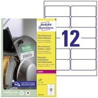 Avery-Zweckform L7913-40 Universele etiketten 99.1 x 42.3 mm Polyethyleen folie Wit 480 stuk(s) Permanent hechtend Laser (kleur), Laser (zwart/wit) - thumbnail