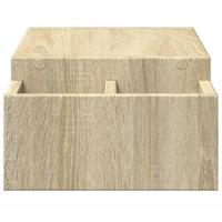 Monitorstandaard met opbergruimte 70x27x15 cm hout sonoma eiken - thumbnail