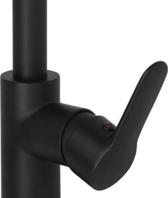 Saqu Dream High wastafelkraan Mat zwart