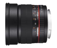 Samyang MF 85 mm F1,4 AS IF UMC voor MFT – full-frame portretlens voor MFT-bevestiging, geschikt voor MFT, handmatige focus, voor Olympus OM-D E-M10 Mark IV, Mark III en Panasonic Lumix DC-G110, - thumbnail