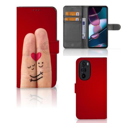 Motorola Edge 30 Pro | Wallet Case | met Pasjes | Liefde - Origineel Romantisch Cadeau