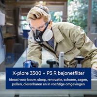 Dräger X-plore halfgelaatsmasker - 3300M - zonder filters - thumbnail