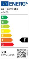 AS Schwabe LED-bouwlamp Energielabel F (A - G) 20 W 1700 lm Neutraalwit - thumbnail