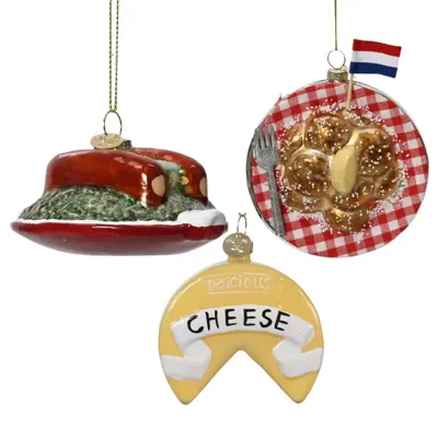 Kerstbal Pakket Hollandse Kost - 3 stuks