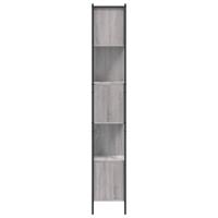 Boekenkast 72x28x172 cm bewerkt hout grijs sonoma eikenkleurig - thumbnail