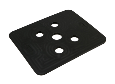 GB drukplaat zonder sleuf 3mm zwart; 144 stuks per zak | 144 stuks - GB3491030144