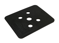 GB drukplaat zonder sleuf 3mm zwart; 144 stuks per zak | 144 stuks - GB3491030144 - thumbnail