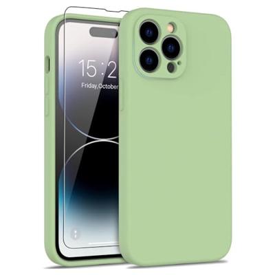 Lunso - iPhone 15 Pro - Hoesje Flexibel silicone Backcover - Lime Groen Lunso - iPhone 15 Pro - Hoesje Flexibel silicone Backcover - Lime Groen