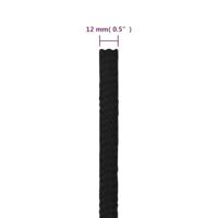 Werktouw 12 mm 250 m polyester zwart - thumbnail