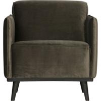 WOOOD Fauteuil 'Statement' Velvet, kleur Groen - thumbnail