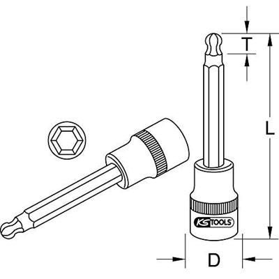 KS Tools 9181778 9181778 Verwisselbare kop 17 mm