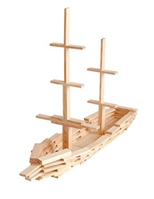 Set van 100 natuurlijke planken - KAPLA® beige Set van 100 natuurlijke planken - KAPLA® beige