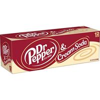 Dr Pepper - Cream Soda - 12x 355ml - thumbnail