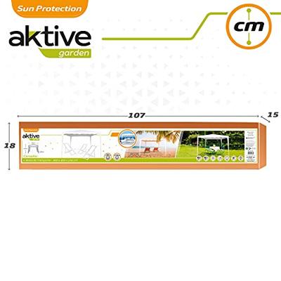 Tuinhuisje Aktive 300 x 250 x 300 cm Staal Wit Plastic