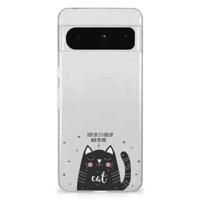 Google Pixel 8 Pro Telefoonhoesje met Naam Cat Good Day - thumbnail