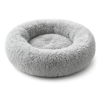 Pecco Ronde mand voor hond en kat - 60 cm - Lichtgrijs fluffy Pecco Ronde mand voor hond en kat - 60 cm - Lichtgrijs fluffy