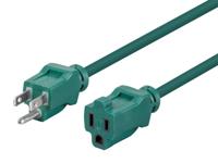 Monoprice 113834 25' 16/3 SJTW Groen Outdoor Extension Cord,Groen - 13A - thumbnail