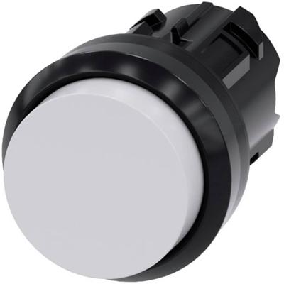 Siemens 3SU10000BB600AA0 3SU1000-0BB60-0AA0 Druktoets Kunststof frontring, Rond Knop Zwart, Wit 1 stuk(s)