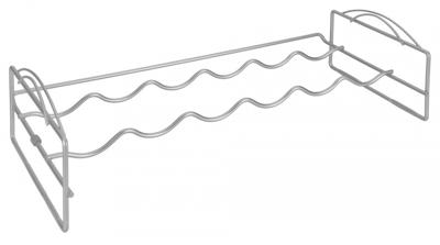 Metaltex Wijnrek voor 6 Flessen 56x25x13 cm Zilver